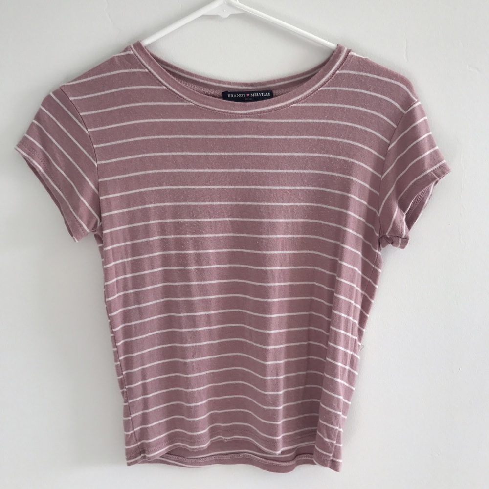 Striped Cropped Tee